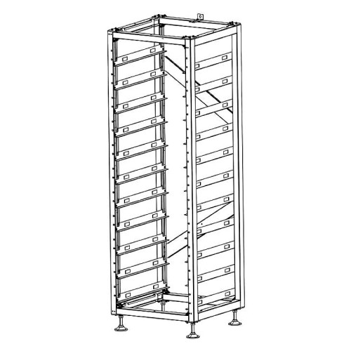 Стойка для системы хранения энергии Deye BOS-A-Rack-11 на 10 батарей и блока BMS