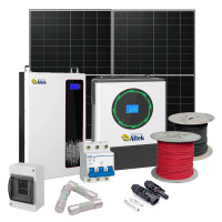 Автономная солнечная электростанция 8 кВт Altek+LONGI (Инвертор-8кВт, Панели-8,28кВт, АКБ-5,12кВт*ч)