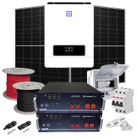 Autonomous solar power plant 8,2 kW Sumry+LONGI+Pylontech (Inverter-8.2kW, Panels-8.28kW, Battery-9.6kWh)