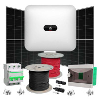 Grid solar power plant 10 kW Huawei+LONGI (Inverter-10kW, Panels-10,12kW)