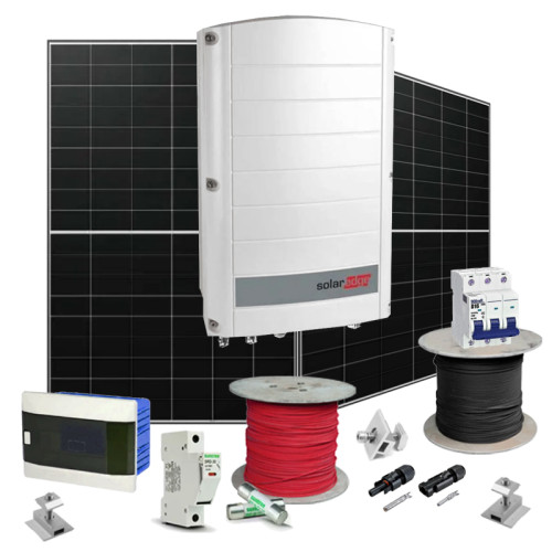 Grid solar power plant 25 kW SolarEdge+LONGI (Inverter-25kW, Panels-25,76kW)