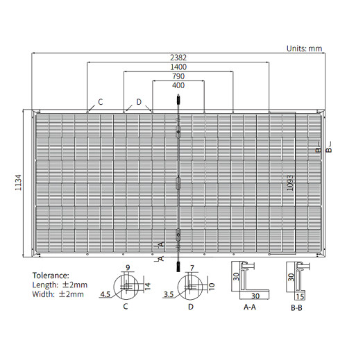 Солнечная панель 620Вт LONGI Solar Hi-MO 7 LR8-66HGD-620M Bifacial